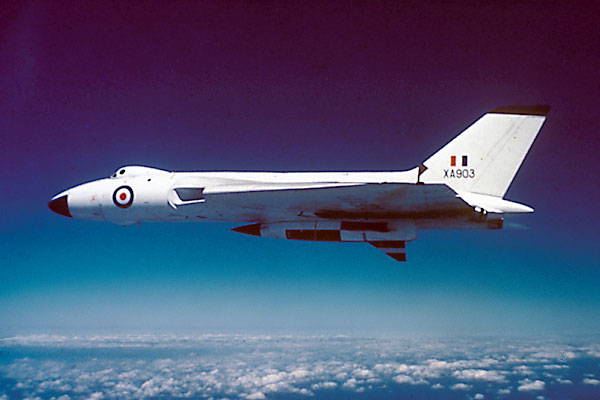 Vulcan XA903 carrying Blue Steel. Photo BAE Systems