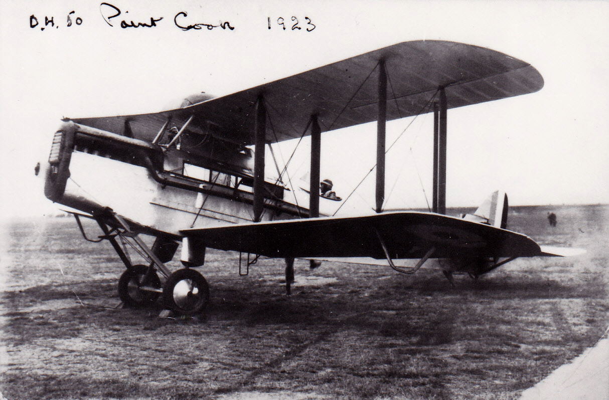 De Havilland D.H.50A A8-1 Point Cook 1923Photo via Ken Rowland De Havilland D.H.50A A8-1 Point Cook 1923Photo via Ken Rowland